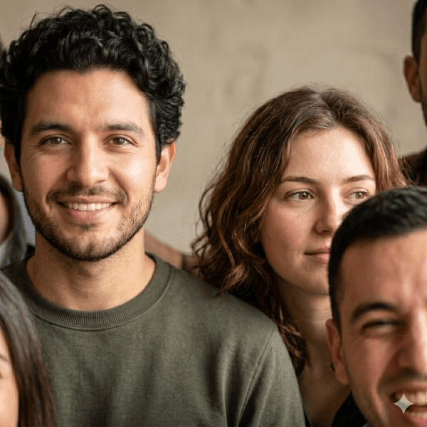 Other people in frame